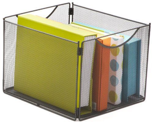 Safco onyx mesh cube bin - 20 lb - 10&#034; height x 12.5&#034; width x 14&#034; depth (2173bl) for sale