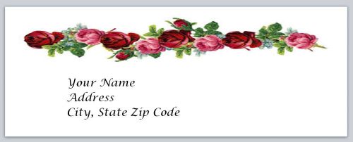 30 Roses Personalized Return Address Labels Buy 3 get 1 free (bo66)
