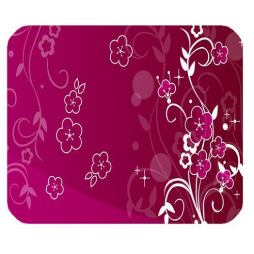 Floral Pattern Mouse Pad Mat in Medium Size 005