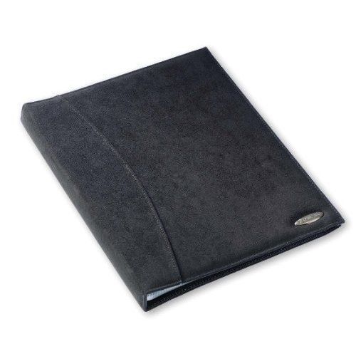 Rexel Soft Touch Display Book A4 Black Suede (36 Pockets)