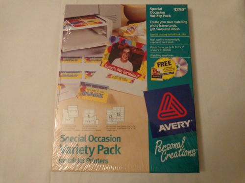 AVERY 3250 SPECIAL OCCASION VARIETY PACK FOR INK JET PRINTERS