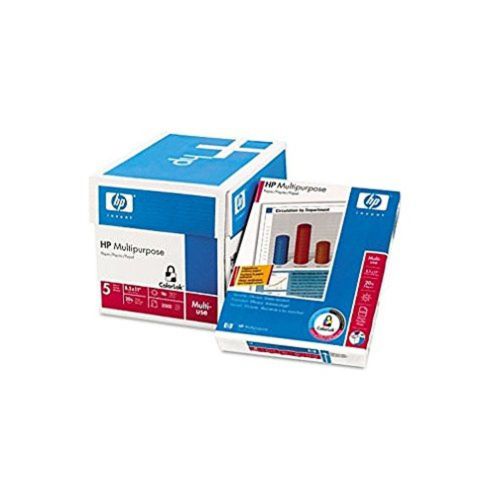 Hp multipurpose paper, 8 1/2 x 11 inches, 20-pound, 96 bright, 2500 sheets/5 ... for sale