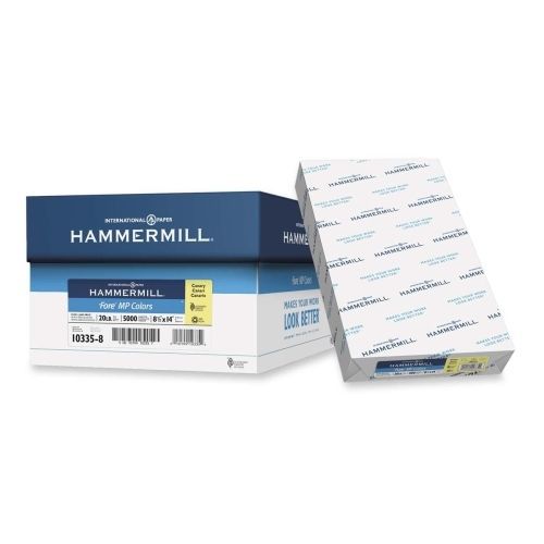 LOT OF 10 Hammermill Fore Multipurpose Paper -8.5&#034;x14&#034; -500/Ream -Canary