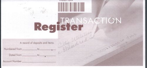 1 New Transaction Savings Registers Book