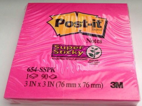 Post-it super sticky note 90 count pink