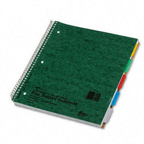 Wirebound 5-subject Write-on Tab Notebook Brand New!