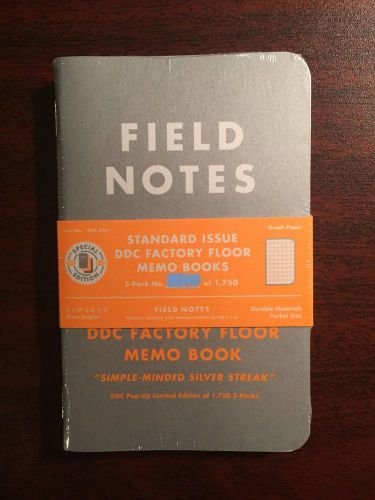 Field Notes Brand DDC-054 Factory Floor Sealed 3-pack Limited Edition of 1,750