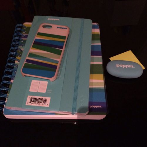 Poppin Aqua Pool Blue Xmas Bundle Notebooks iPhone Case Earaser