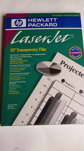 HP Lazerjet Transparency Film 210 x 297mm 50 sheets.