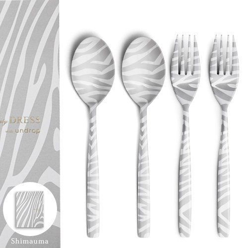 Perrocaliente DRESS Stainless Zebra Design Flatware Set Spoon Fork JAPAN New