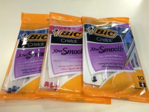 BIC Pens - 3 Packs (assorted colors)