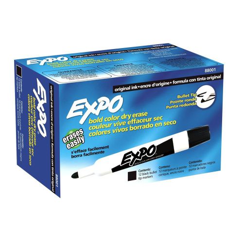 Expo dry erase marker, bullet, black (expo 88001) - 12/pk for sale