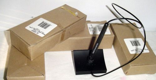 NEW~QTY (4) PM Co.Security Counter Pens, 24&#039;&#039; Cable Cord, Black Wedge Base 05074