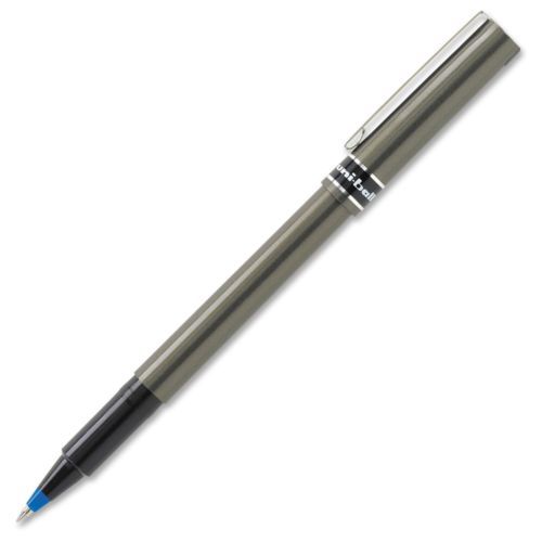 Uni-ball Deluxe Rollerball Pen - 0.5 Mm Pen Point Size - Blue Ink - Gray (60027)