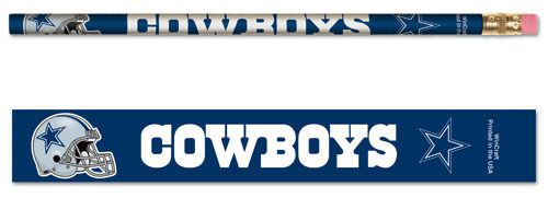 Dallas Cowboys Football Team 6 Pack Pencil Set