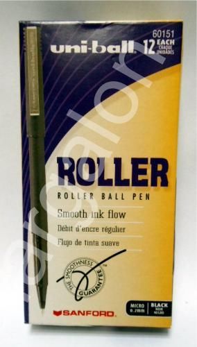 Uni-Ball Roller Ball 0.2mm Black Sanford 60151 Pen Box 12 USA Mitsubishi Pencil