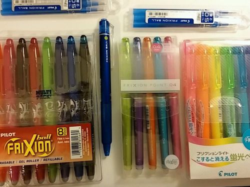 Pilot Frixion Pens, Refills and Highlighters