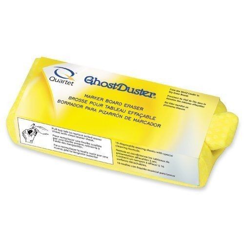 Quartet Ghost Duster Dry Erase Board Eraser - Disposable - Yellow - (920332)