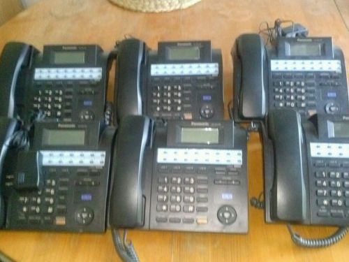 6 Panasonic  kx ts4 100 telephone with adapters