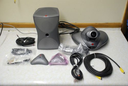 Polycom vsx 7000 video conferencing system bundle w/ subwoofer/micpod/power cord for sale
