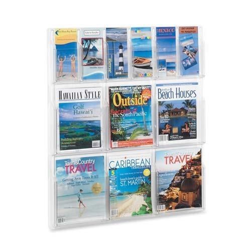 Safco 5606cl magazine/pamphlet display rack for sale