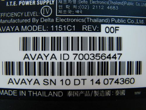 Lot of 3 Avaya 1151C1 Power Supply Brick PoE VoIP IP Office OOSW 700356447 WARN