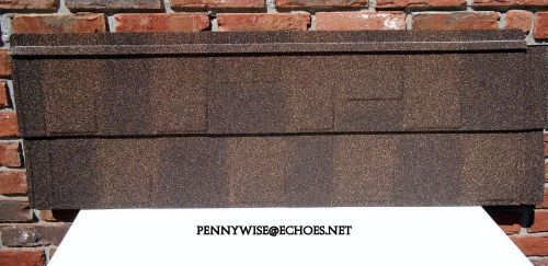Metal shingles stone coated 1 square brownstone for sale
