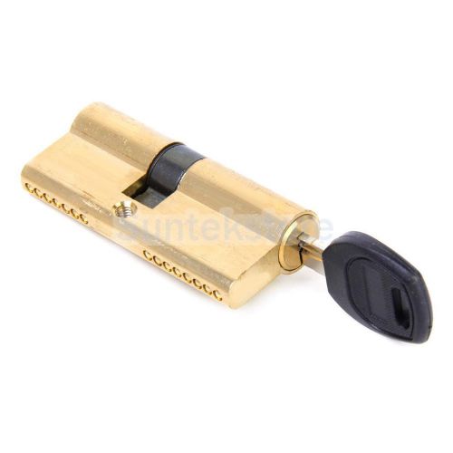 70MM 32.5/37.5 Brass Key Cylinder Door Lock Barrel Anti Snap/Bump+ 7 keys