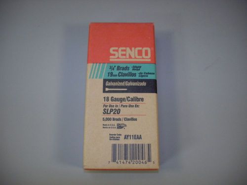 Senco ay11eaa 3/4&#034; brad 18 gauge slight head 5,000 per box for sale