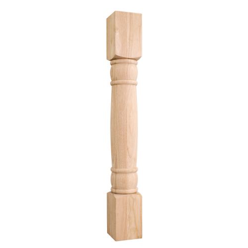 Rounded doric wood post (island leg). 4-1/2&#034; x 4-1/2&#034; x 35-1/2&#034;.- #p14- for sale