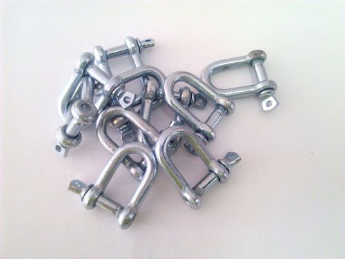 10 galvanized iron shackles 5/16 8mm