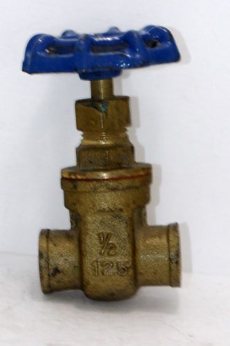 Plumbing&#034;mundo standard 1/2&#034; brass gate valve- sweat on&#034;  new  (b2) for sale