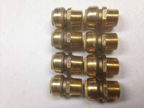 Lot of 8 sharkbite  3/4&#034;  u134lf male push-fit connectors for sale