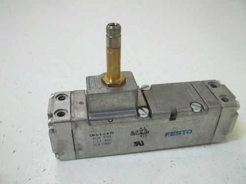 FESTO CM-5/2-1/4-FH SOLENOID VALVE *USED*