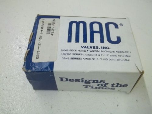 MAC VALVE 225B-111CA SOLENOID VALVE  *NEW IN A BOX*