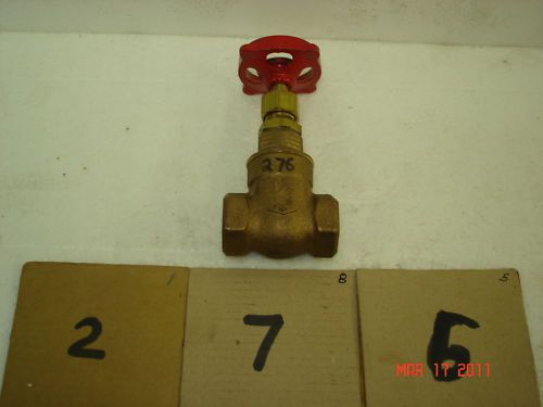Milwaukee #105 brass gate valve 1/2&#034; 125 wsp 200 wog for sale