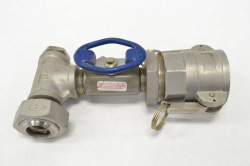 Nalco 1 76-6-rt-6-s10 coupling stainless threaded 1 in npt ball valve b225572 for sale