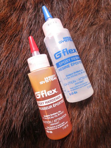 West Systems G/Flex Epoxy! ...tough, flexible, can apply to wet  [Support Lore!]