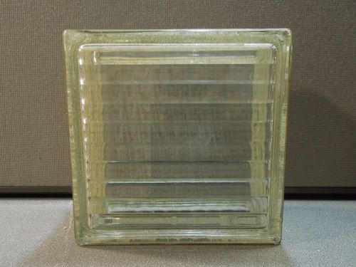 Vintage architectural glass building wall window blocks 8&#034; x 8&#034; .optic pattern for sale