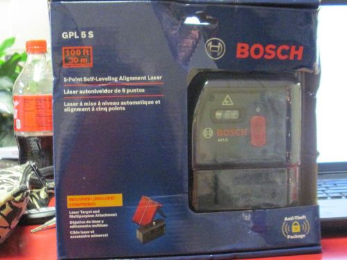 BOSCH GPL5S 5 POINT SELF LEVELING ALIGNMENT LASER NEW IN BOX!