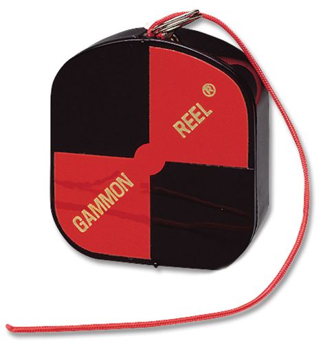 Gammon Reel 12&#039;  Retractable String and Target Black and Red