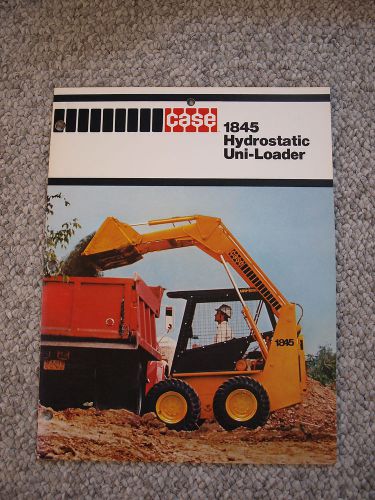 Case 1845 Uni-Loader Skid-Steer &#034;Bobcat&#034; Tractor Color Brochure Orig. MINT &#039;75