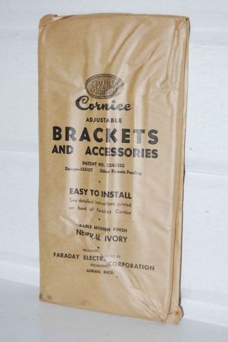 Vintage New Old Stock Farady Cornice Adjustable Bracket