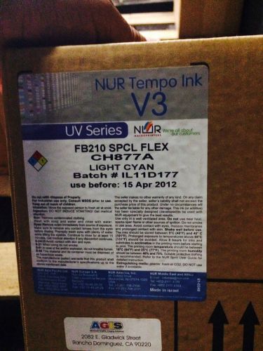 Nur Tempo ink v3 Scitex FB210 FB6100 CH877A Light Cyan (4) 1 liter bottles