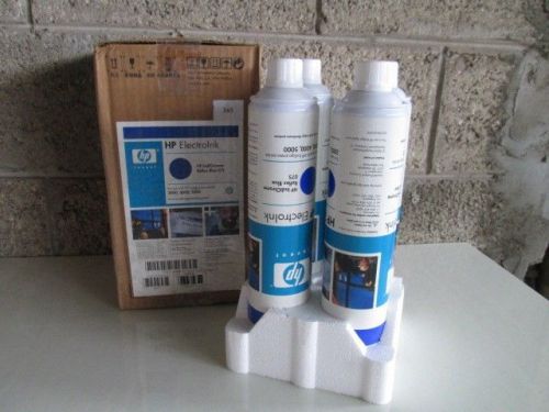 Hp indigo electroink indichrome q4008a reflex blue 075 4 cans for 3000/4000/5000 for sale