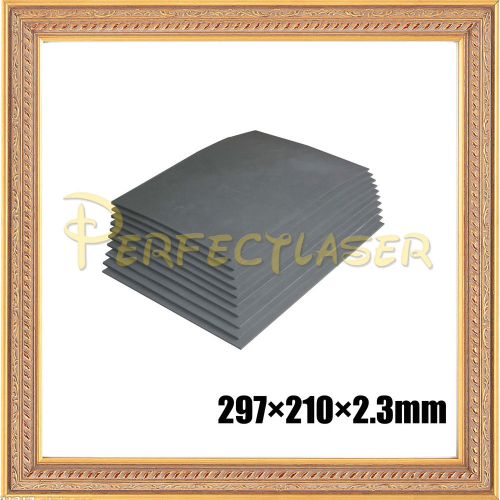 5 pcs 2.3mm grey rubber sheet printing laser engraver engraving sealer stamp a4 for sale