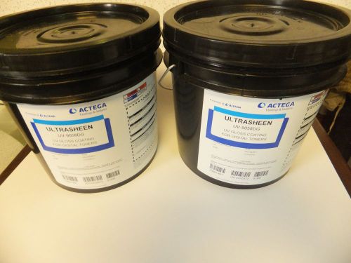 (2) TWO! NEW !! 9lb Tubs New Kelstar/Actega Ultrasheen GLOSS UV Coating UV-9058