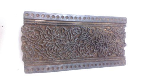Vintage bigsize deep inlay handcarved blossom bunch textile printing block/stamp for sale