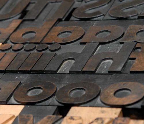 letterpress wood printing blocks 126pcs 2.68&#034; tall alphabet type woodtype ABC