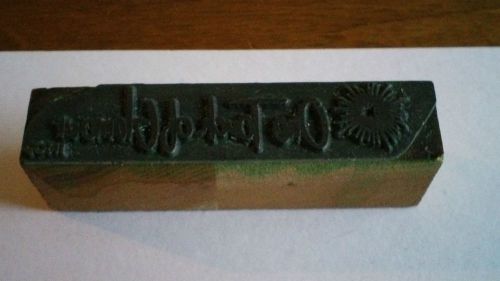 VINTAGE ONE TOUCH OF GLAMOUR INC. CHICAGO ILL.  PRINTING BLOCK